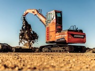 Гусеничный перегружатель Develon DX225MH Doosan