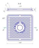 Люк легкий ЛА15-8-55х55