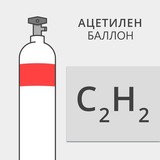 Баллон газовый ацетиленовый 40 л. новый и б/у