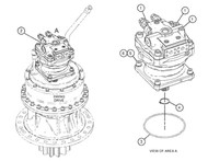 Гидромотор поворота башни 450-9352 CATERPILLAR