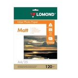 Бумага Lomond Photo A4 120g матовая  (25 л.)