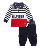 TOMMY HILFIGER Комплект поло и брючки для мальчика КМБ44