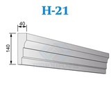 Фасадные наличники из пенопласта (пенополистирола) Н-21, ПСБ-С-25Ф. Фасадный декор из пенопласта